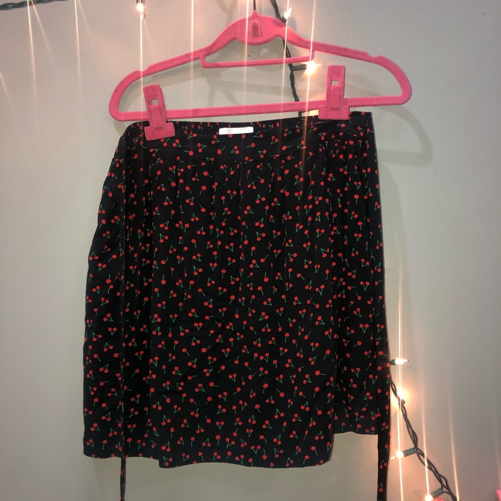 SOLD β Black Cherry Mini Skirt - Picture 2 of 8